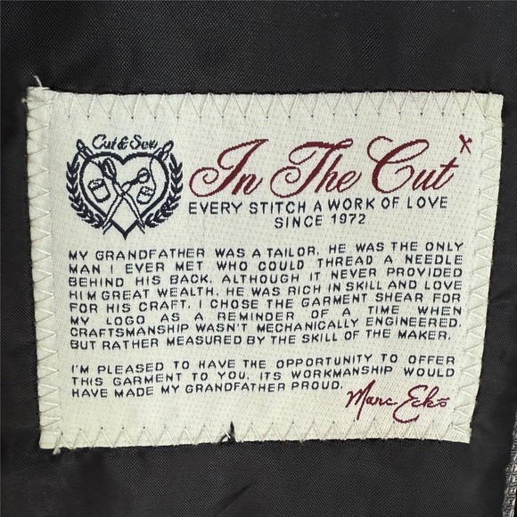 Marc Ecko Cut & Sew Mens Black Velvet Geometric Diamond Blazer Jacket Size M - Picture 8 of 11